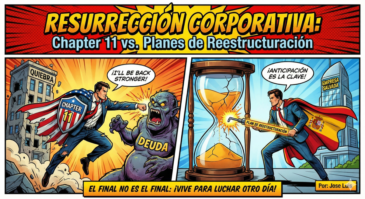 (115) Resurrección corporativa: el «Chapter 11» americano frente a la nueva era de la reestructuración en&nbsp;España