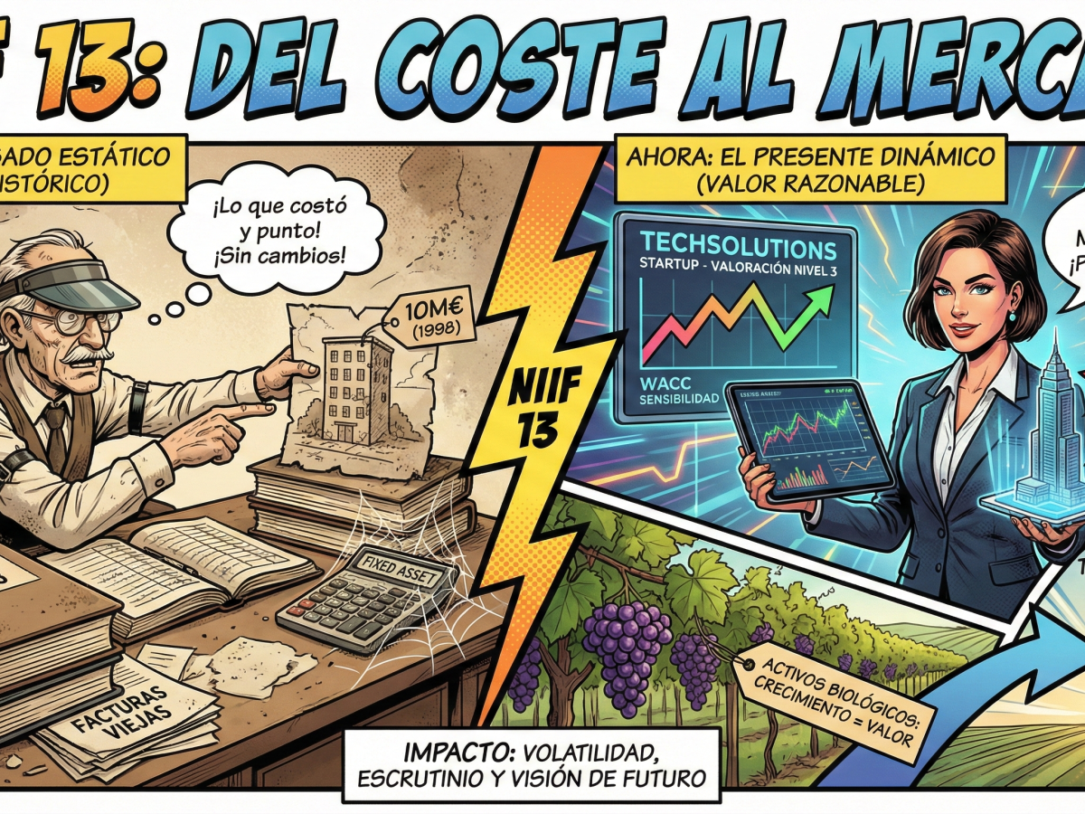 (113) NIIF 13: ¿Cuánto valen realmente las cosas en un balance?. Más allá del coste&nbsp;histórico.