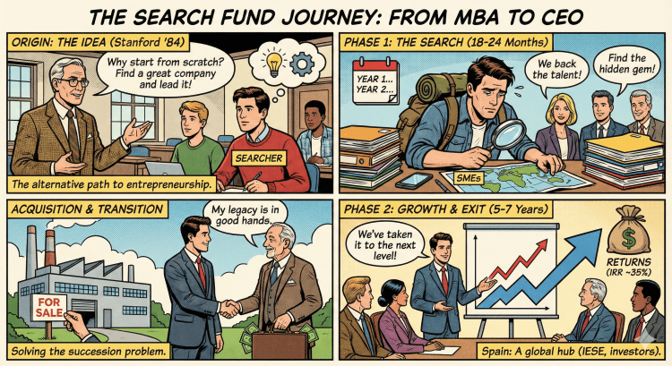 (98) Search Funds: el camino alternativo para emprender y&nbsp;crecer