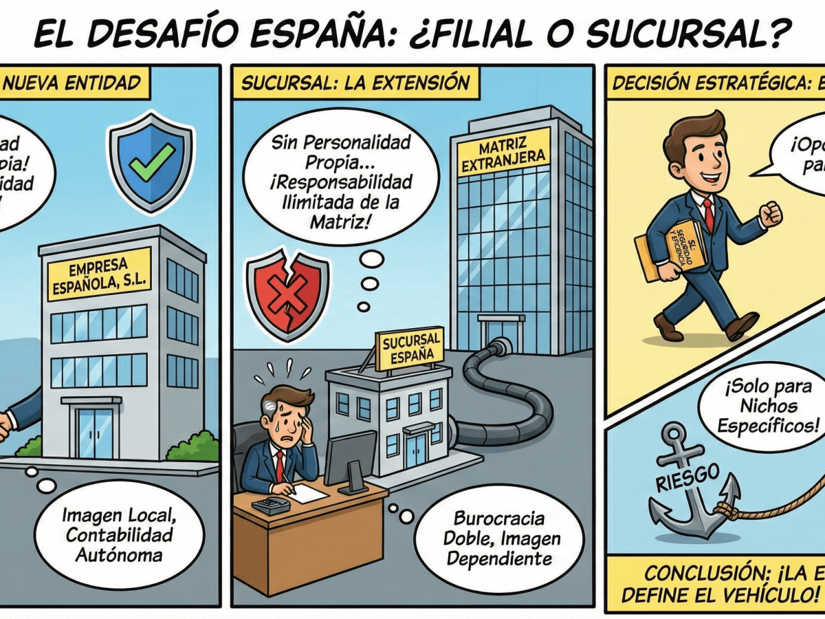(112) ¿Sucursal o Filial (SL)? Claves estratégicas, fiscales y legales para entrar en&nbsp;España
