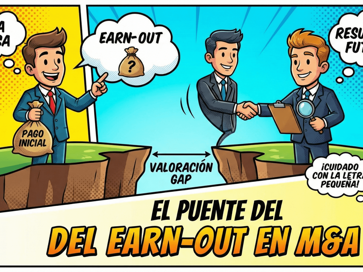 (120) El earn-out: el puente para cerrar la brecha de valoración en la venta de tu&nbsp;empresa.