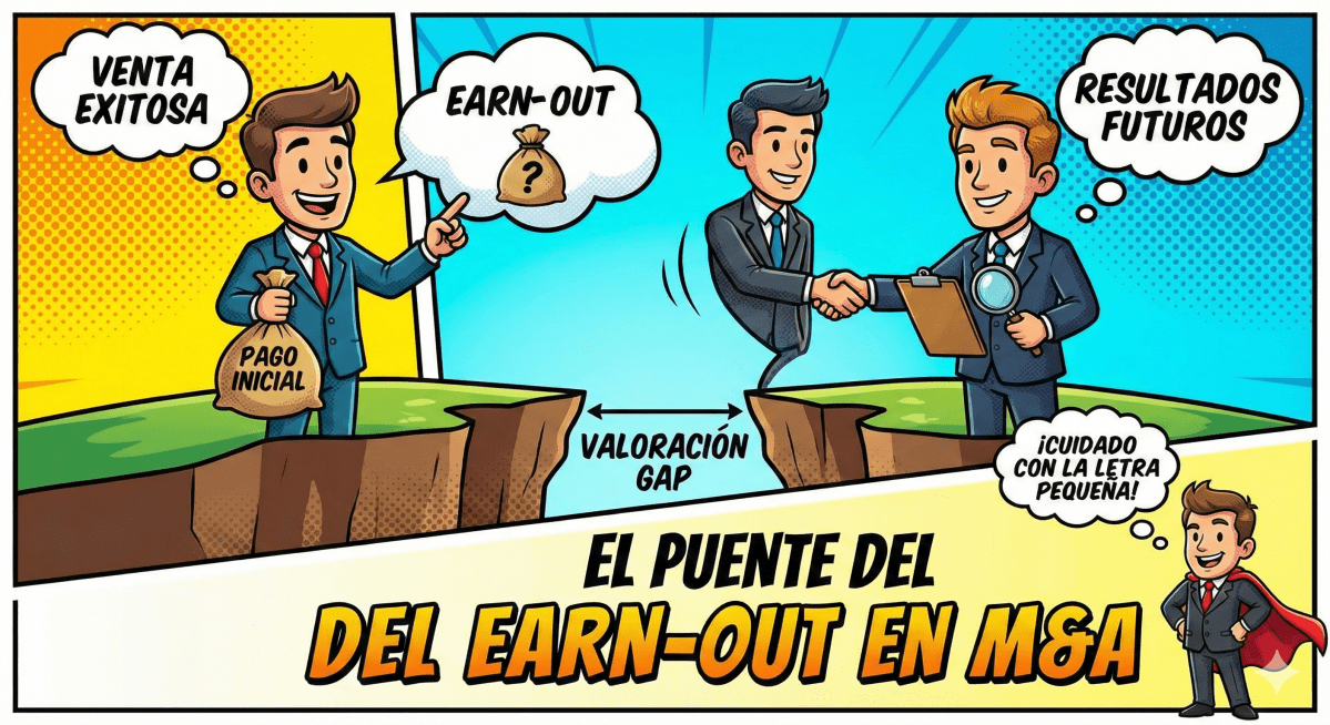 (120) El earn-out: el puente para cerrar la brecha de valoración en la venta de tu&nbsp;empresa.