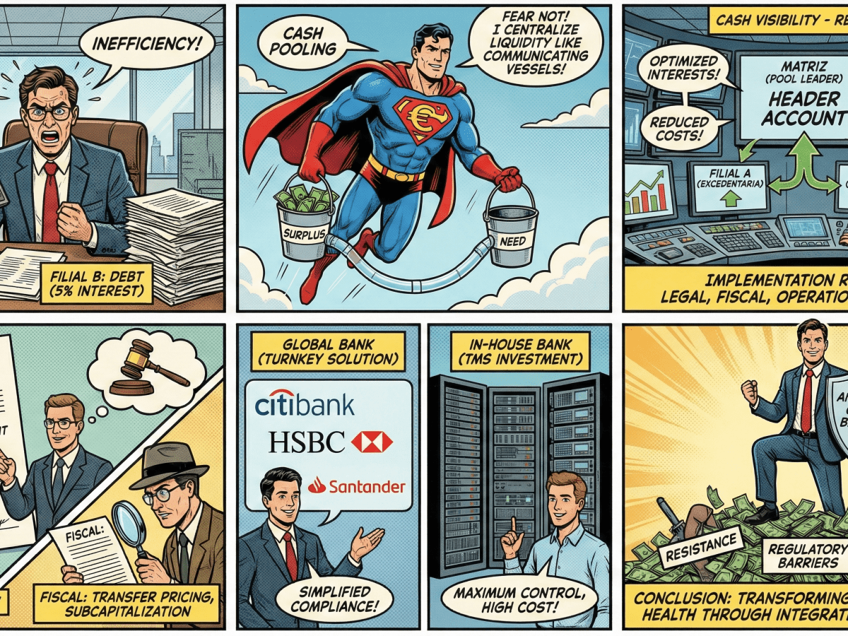 (111) El Cash Pooling en grupos de empresas: guía integral para la optimización de la&nbsp;liquidez