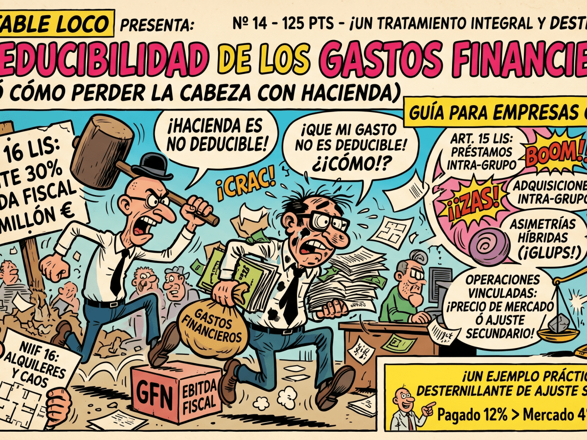 (129) Tratamiento de la deducibilidad de Gastos Financieros en el Impuesto sobre&nbsp;Sociedades
